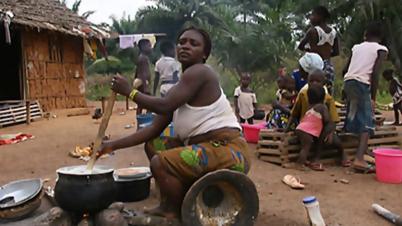Remote Village in War-Torn Ivory Coast